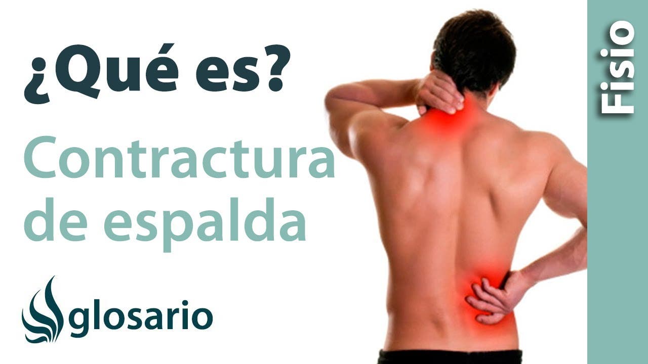 Contractura muscular en la espalda baja, media y alta: síntomas