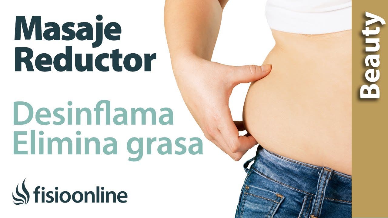 Masaje reductor de abdomen y vientre para ayudar a eliminar la grasa  abdominal