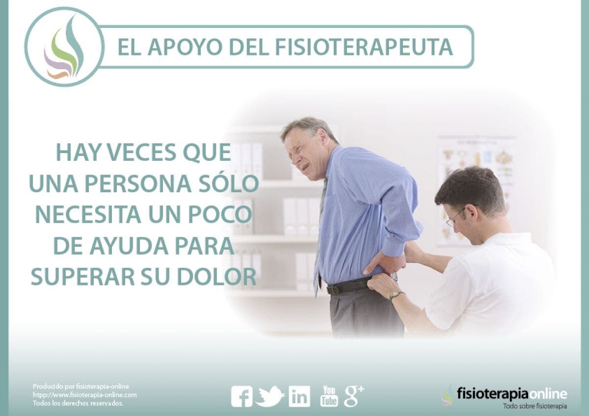 El apoyo del fisioterapeuta