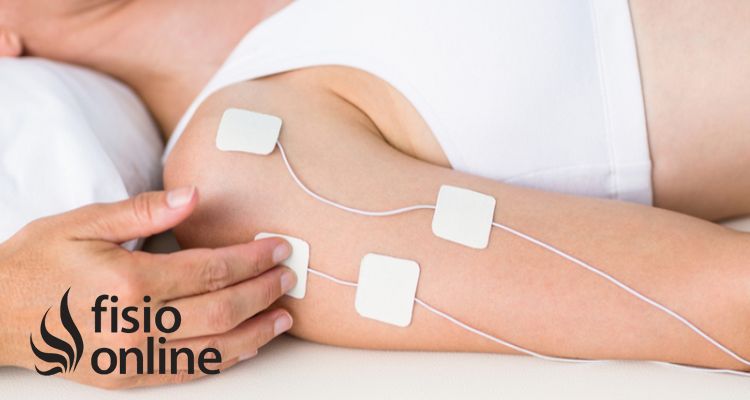 Fisioterapia uso de electrodos para el tratamiento del dolor de