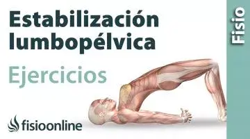 Ejercicio de estabilización lumbar y pélvica. Gluteos y cuadriceps