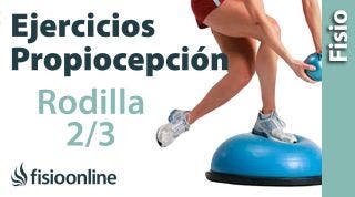 Ejercicios de propiocepción o propioceptivos de rodilla. Nivel intermedio. Reforzar la rodilla