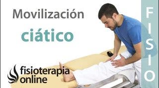 Ejercicio de movilización del ciático. De pies.